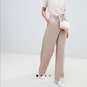 ASOS Wide Leg Pants w/ Pleat Detail NWT